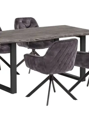 Nejlepší Cena Designový jídelní stůl z masivu Merida Akácie šedá 200cm