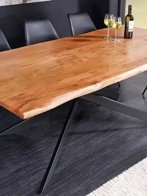 Luxusní jídelní stůl z masivu Mammut honey akácie 200cm 35mm Nejprodávanější