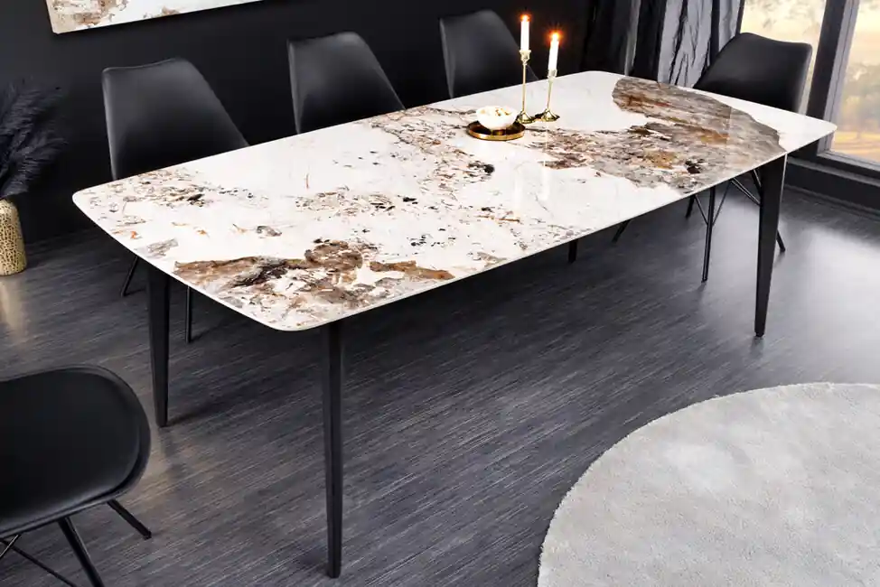 Levný Designový jídelní stůl Milano keramická deska 180cm