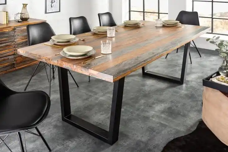 Nejprodávanější Luxusní jídelní stůl z masivu Fire & Earth Sheesham 180cm