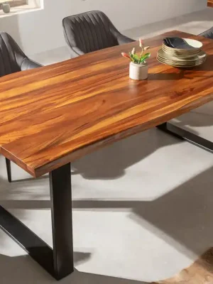 Moderní jídelní stůl z masivu Firewood Akácie 180cm Cenově Výhodný