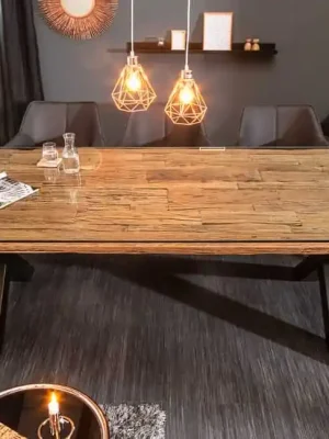 Luxusní jídelní stůl z masivu Barracuda X Teak 220cm Dokud Zásoby Vydrží