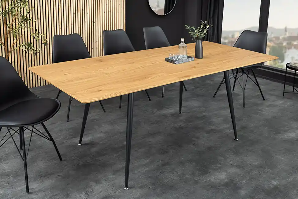 Rozkládací jídelní stůl Oslo 120-160 cm – Divoký dub Nejprodávanější