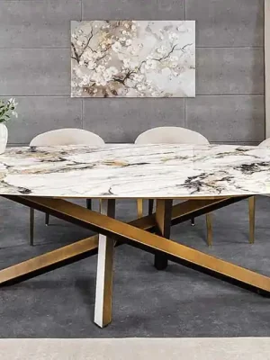 Velký stůl s keramickou deskou do jídelny Avezzano multibarevná 280cm Originální