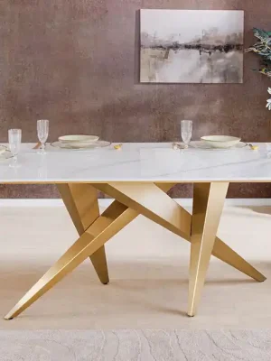 Luxusní jídelní stůl Bonaldo z odolné keramiky v mramorovém designu 200cm Poslední Šance
