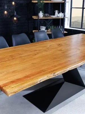 Dokud Zásoby Vydrží Luxusní jídelní stůl z masivu Dijon akácie 200cm