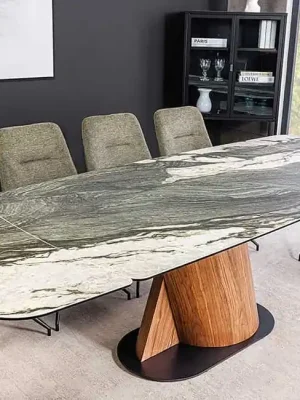 Nejlepší Cena Rozkládací jídelní stůl s keramickou deskou Garland taupe šedá 180-260cm