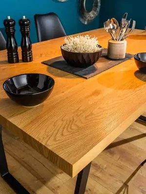 Odeslání Ihned Moderní jídelní stůl z MDF Loft Dub 140cm