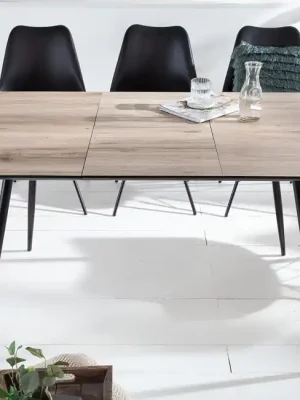 Moderní jídelní stůl z masivu Apartment Dub šedá 120-160cm Poslední Šance