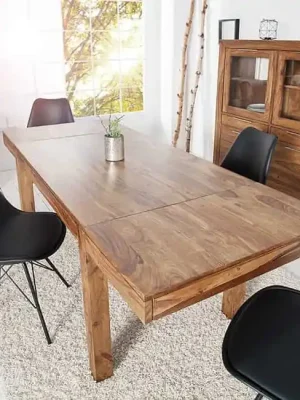 Cenově Výhodný Rozkládací jídelní stůl z masivu Pure sheesham 120-200cm