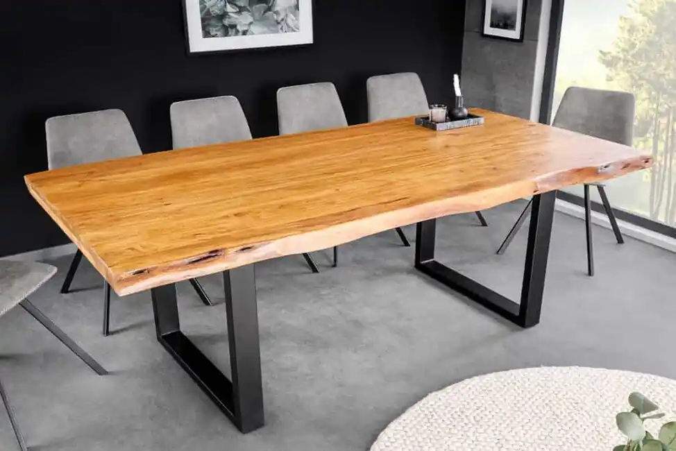 Must-Have Designový jídelní stůl z masivu Mammut Akácie 200cm 50mm