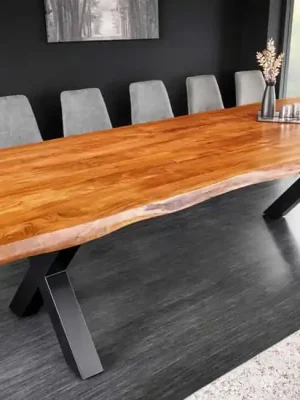 Luxusní jídelní stůl z masivu Mammut X Akácie 300cm 55mm Značkový