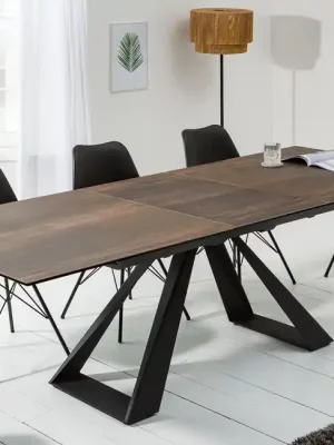 Rozkládací jídelní stůl Concord keramická deska v dubovém vzhledu 180-230cm Expresní Doručení