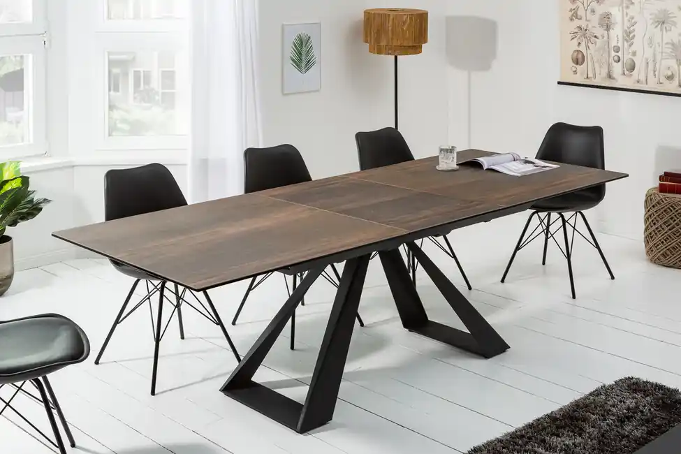 Rozkládací jídelní stůl Concord keramická deska v dubovém vzhledu 180-230cm Expresní Doručení