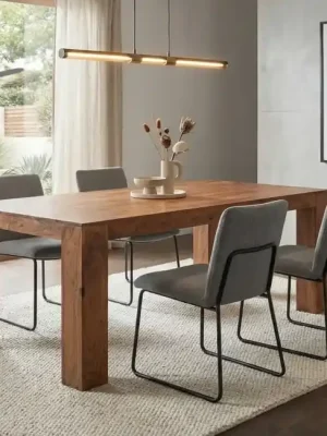 Kup Teď Jídelní stůl Quadro 200cm Akácie – Nezdolný masiv pro celou rodinu