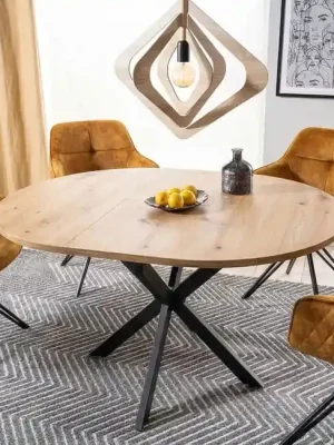 Kulatý rozkládací jídelní stůl Vito Dub Artisan 100-135 cm Nejprodávanější