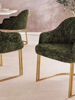 Luxusní jídelní židle Padova zelená žinylka Nakupujte Hned