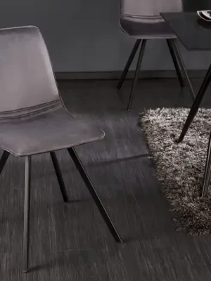 Designová jídelní židle Amsterdam tmavě šedá Nová Kolekce