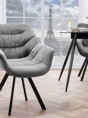 Designová otočná jídelní židle Miramar Luxury samet seda Odeslání Ihned
