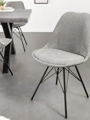 Designová jídelní židle Scandinavia šedá cord Koupit Online