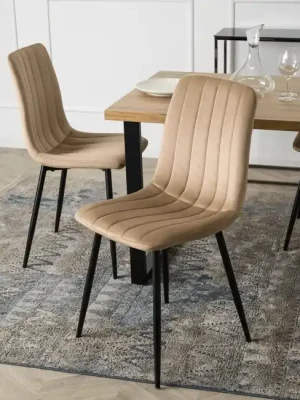Stylová jídelní židle Arlen béžová velur Víkendová Akce