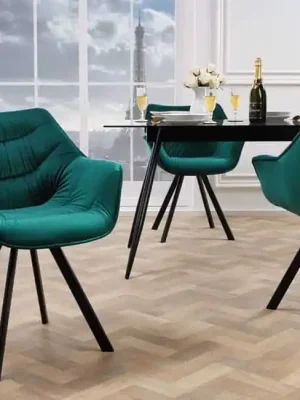 Oblíbený Designová jídelní židle Miramar Style zelená samet