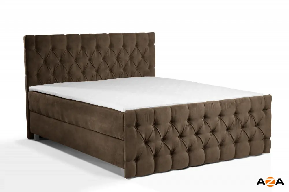 Rychlé Dodání Postel boxspring Colorado 220x220 s úložným prostorem - výběr barev