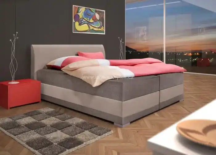 Sezónní Sleva Postel boxspring Twister 150x220 - výběr barev