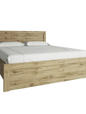 Postel, 120x200, dub navarra, DORSI Poslední Šance