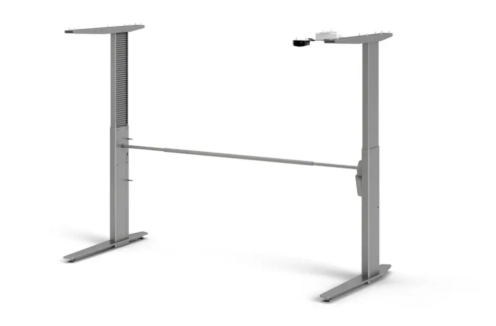 Zlevněný Výškově nastavitelné nohy stolu Office 448 silver grey