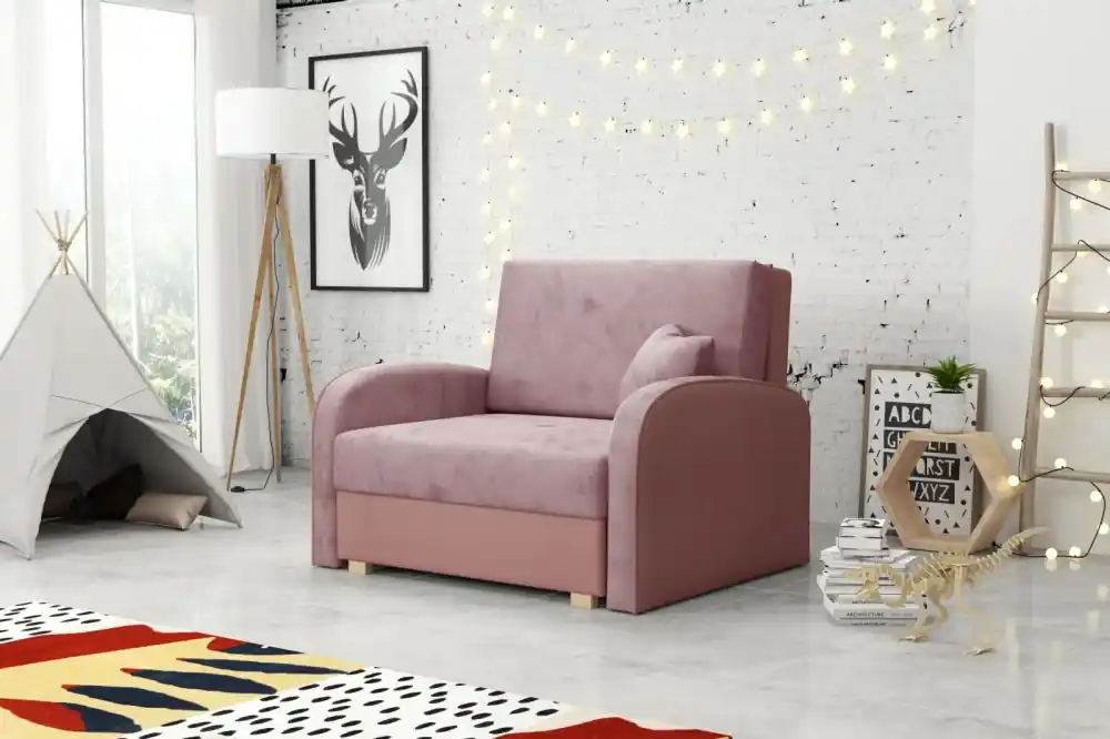 Novinka Rozkládací křeslo Vivian Soft I - růžová