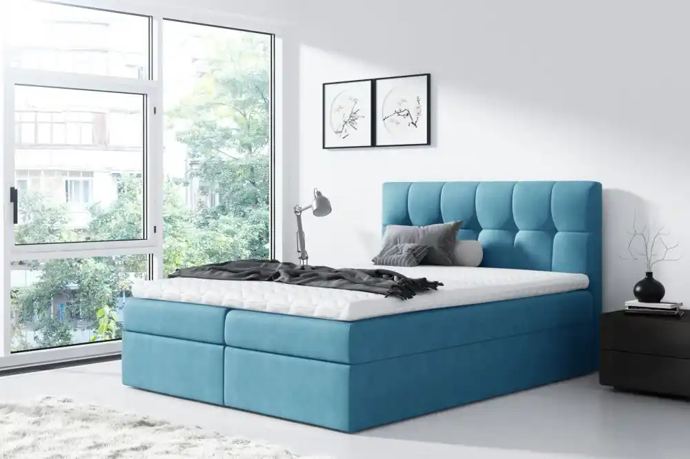 Boxspring postel Borneo 300x220 cm - výběr barev Sleva