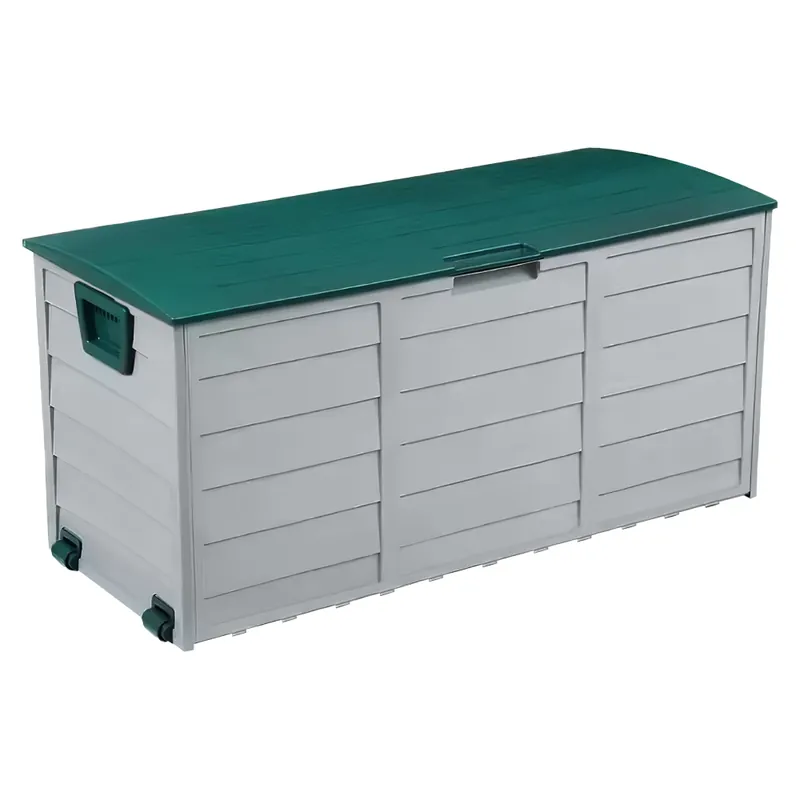 Vrácení Zdarma Zahradní úložný box, šedá/zelená, KORTEZ