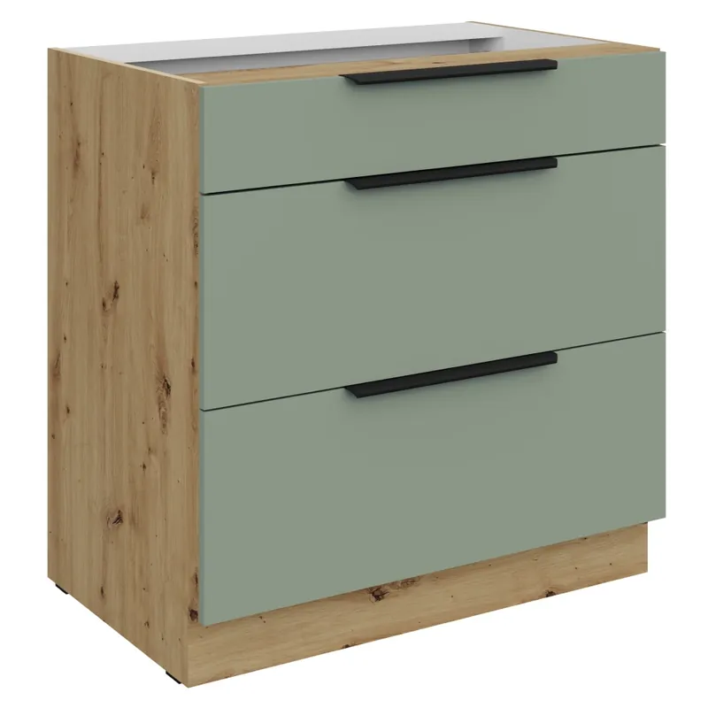 Nejlepší Volba Spodní skříňka, aquamarine/dub artisan, ARSANY 80 D 3S BB