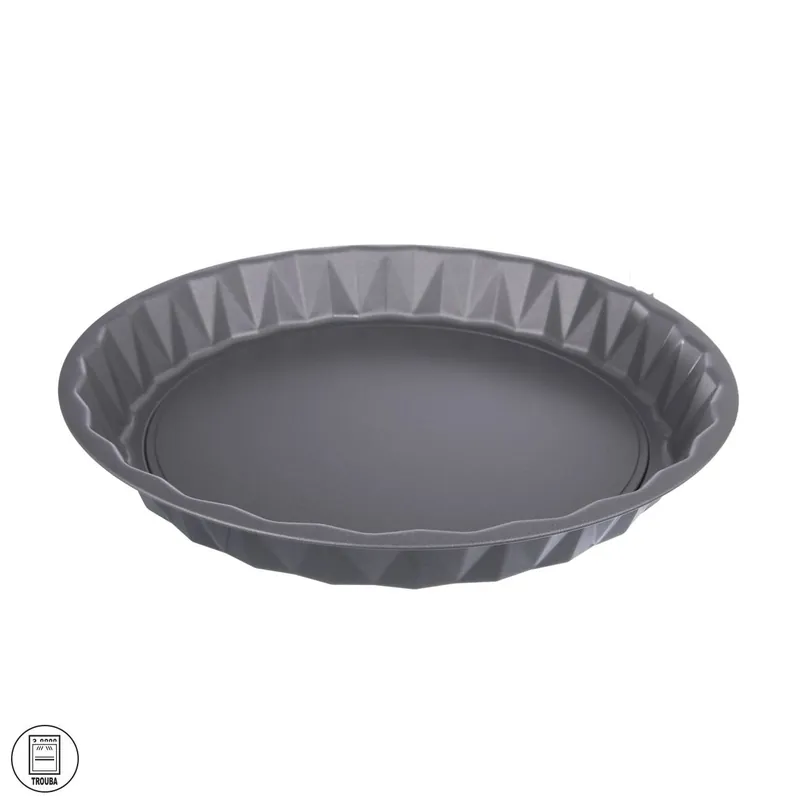 Forma kov/nepř. pov. koláč pr. 29,5 cm šedá Zlevněný