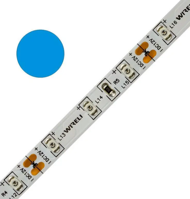 Výprodej Color LED pásek WIRELI 2835 98 470nm 15W 0,625A 24V (modrá)