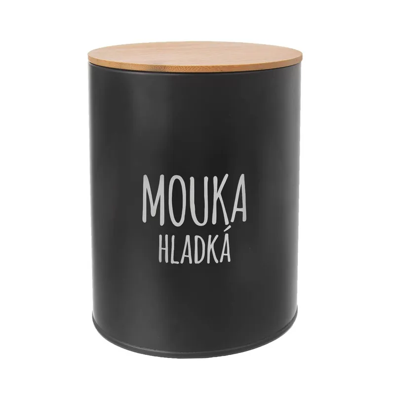 Dóza plech/bambus pr. 13 cm Mouka hladká BLACK CZ Koupit Online