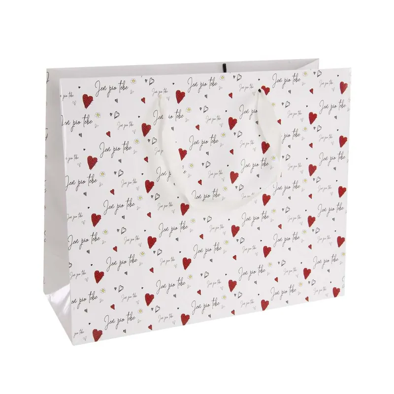 Taška papír dárková Jen pro tebe 32x12x26 cm CZ Speciální Cena