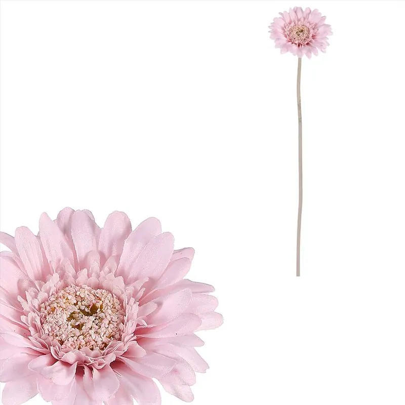 Gerbera - umělý květ na stonku, růžový Cenově Výhodný