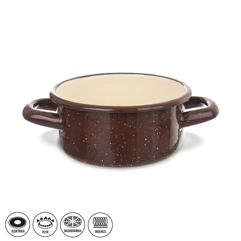 Kastrol smalt BROWN 0,6 l TM1, náhr. 113327 Omezená Nabídka