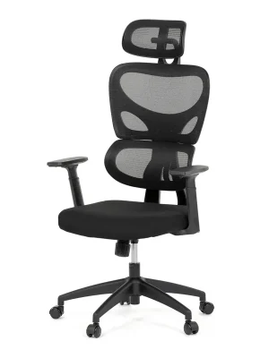 Kancelářská židle, houpací mechanismus, černá, KA-K2080 BK Super Cena