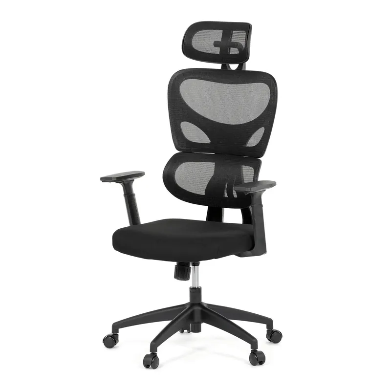 Kancelářská židle, houpací mechanismus, černá, KA-K2080 BK Super Cena