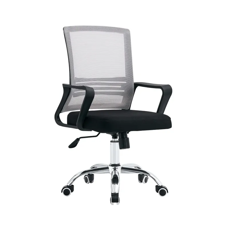 Kancelářská židle, síťovina šedohnědá TAUPE/látka černá, APOLO 2 NEW Top Prodej