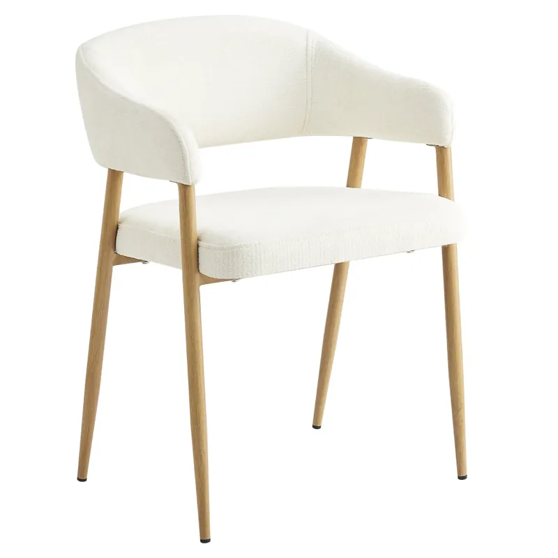 Top Prodej Designové jídelní křeslo, krémová/buk, NIZAR TYP 1
