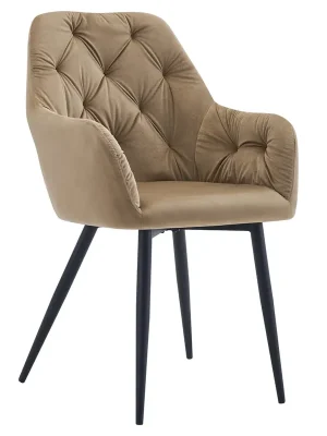 Horká Nabídka Designové křeslo, béžová Velvet látka, VERIO NEW