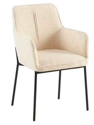 Designové křeslo, béžová/černá, REMOND Akční Cena