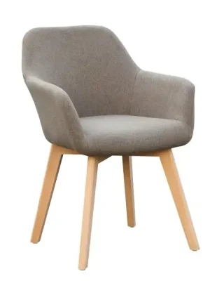 Designové křeslo, hnědá/buk, CLORIN NEW Cenový Hit