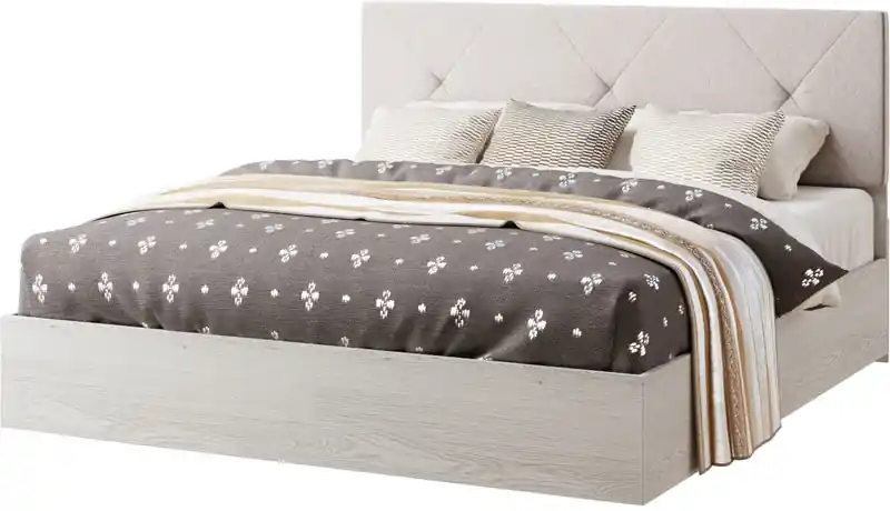 ESTEVAN manželská postel 160, bílá/light artwood Must-Have