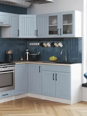 Cenový Hit Rohová kuchyňská linka Romana denim MAT