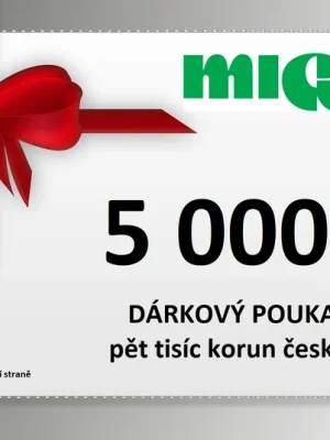 Akční Cena Dárkový poukaz 5 000 Kč na nábytek MIGRO - flexibilní dárek online